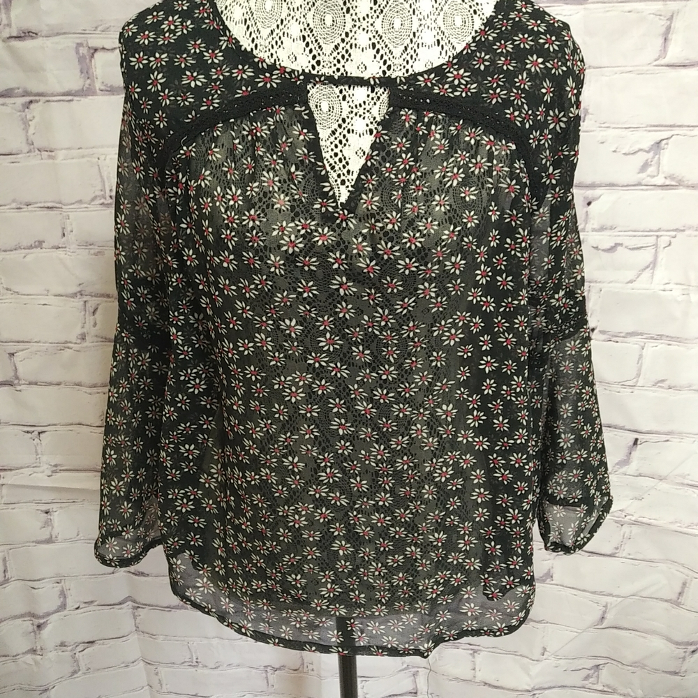 NWT sheer flowy blouse